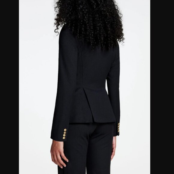 Smythe Full Back Duchess Blazer Black Size 2 - Picture 3 of 13